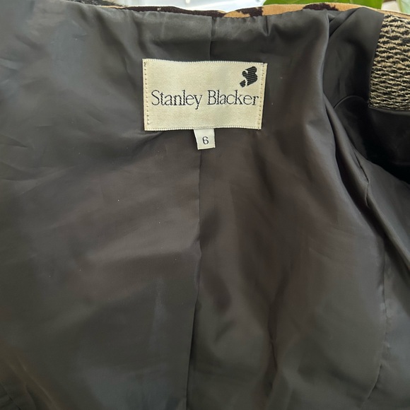 Stanley Blacker Vintage Patchwork  Blazer - Black, Brown, Tan - Picture 10 of 12